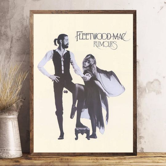 Fleetwood Mac Rumours Poster | Classic Rock Album Wall Art | Vintage Music Print | Iconic 70s Rock Decor