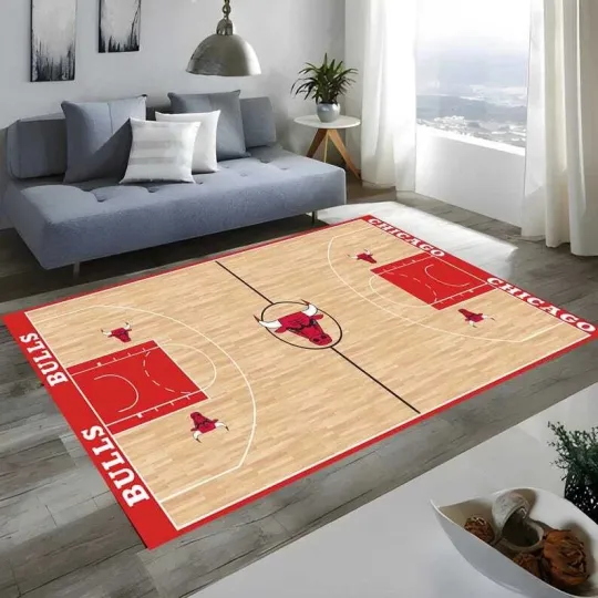 Discover Basketball Court Rug,Sports Fan Rug,Basketball Lover Gift,Basketball Team Rug,Li