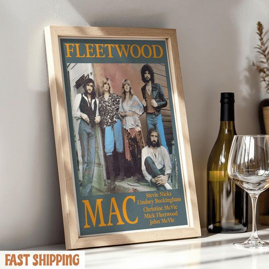 Discover Retro Classic Rock Poster, Vintage Band Wall Art, 70s Music Aesthetic Print, Rock Music Home Decor