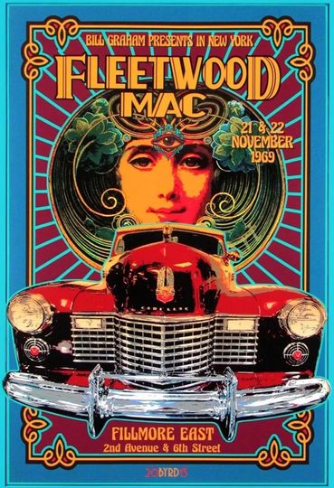 Discover Fleetwood Mac November 21 & 22, 1969 Concert Poster 13"x19"