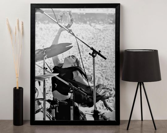 Stevie Nicks Black and White Photo Wall Art