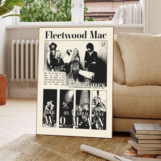 Fleetwood Mac RUMOURS Album Cover Wall Art Posters | No Framed