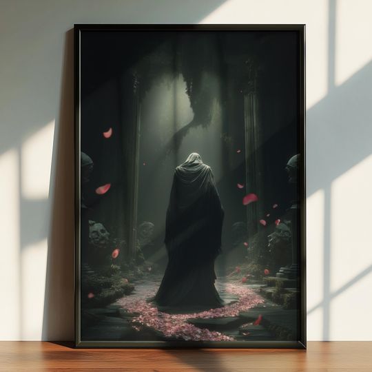 Discover The Last Pilgrimage - Gothic Fantasy Titan Poster, Arcadia WorldInspired Poster, Metal Music Poster, Printable Digital Poster