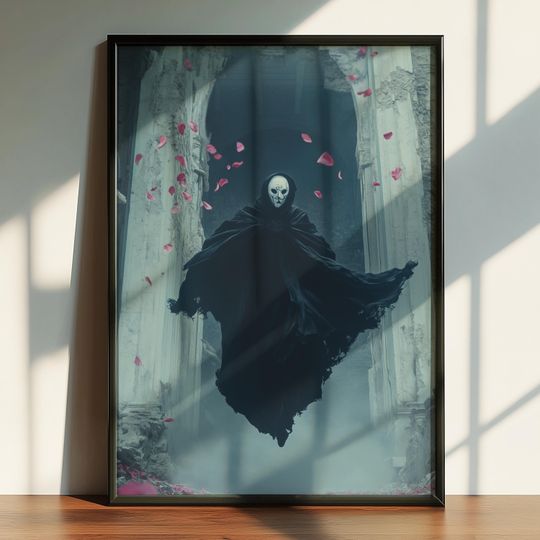Discover The Keeper of Silence - Gothic Fantasy Poster, Arcadia WorldInspired Poster, Metal Music Poster, Printable Digital Poster
