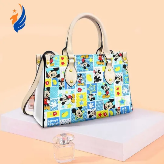 Discover Mickey Mouse Fan Gift, Mickey Logo, Funny Mickey Disney Fashion Lady Handbag