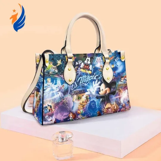 Discover Mickey Mouse Comics Disney Cartoon Fashion Lady Handbag
