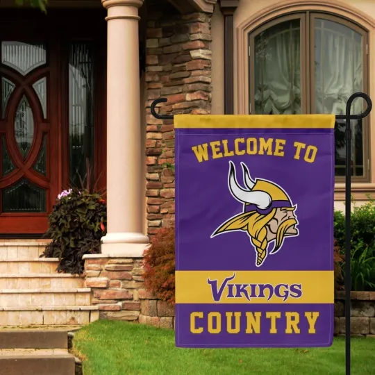 Minnesota Country  Welcome Garden Flag 12x18" Double Sided Football Banner