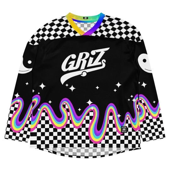 Discover GRiZ Inspired Rave Jersey Men's Hockey Jersey Psychedelic Festival Outfit