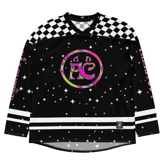 Discover ALLEYCVT Inspired Rave Jersey, Psychedelic Festival Outfit, Men's Hockey Jersey for Bass Music Lovers