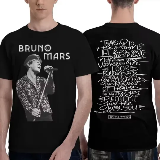 Bruno Mars The Romantic Tour 2026 Unisex T-Shirt