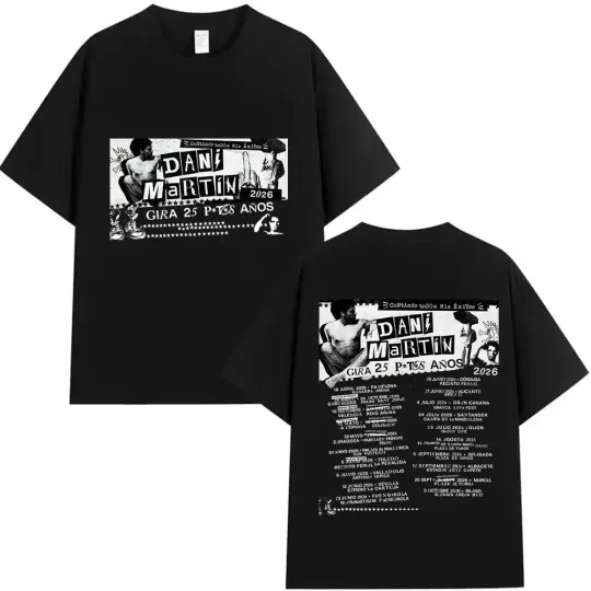 Discover Rapper Dani Martin Tour 2025-2026 Merch Double Sided T Shirt