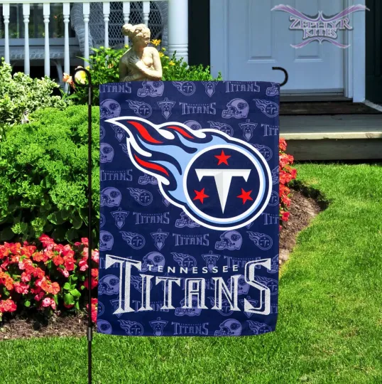 Discover Tennessee Titans garden flag double sided 12"x18" flag