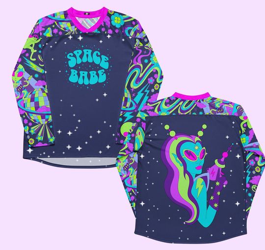 Discover Space Babe Rave Jersey for Men, Festival Hockey Jersey, Bass Music Inspired Clothing