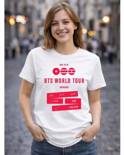 Discover BTS world tour t-shirt merch | bts 2026 arirang album tee | bts concert outfit shirt for army | kpop fan gift | tour dates t shirt