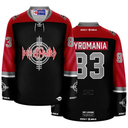 Discover Def Leppard Crosshair Logo Hockey Jersey