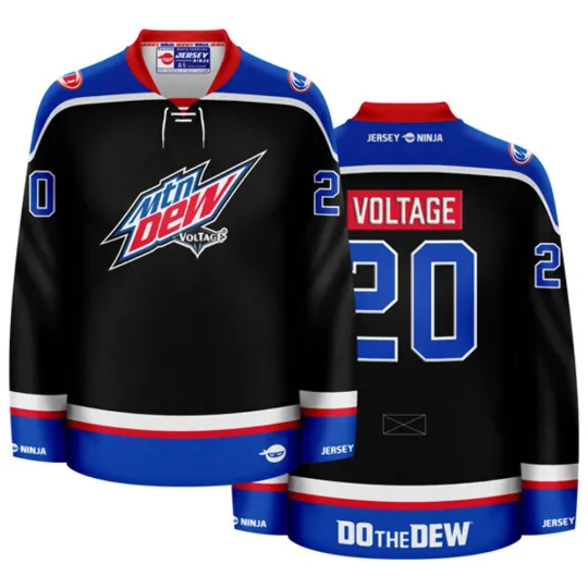 Discover Mountain Dew Voltage Black Hockey Jersey