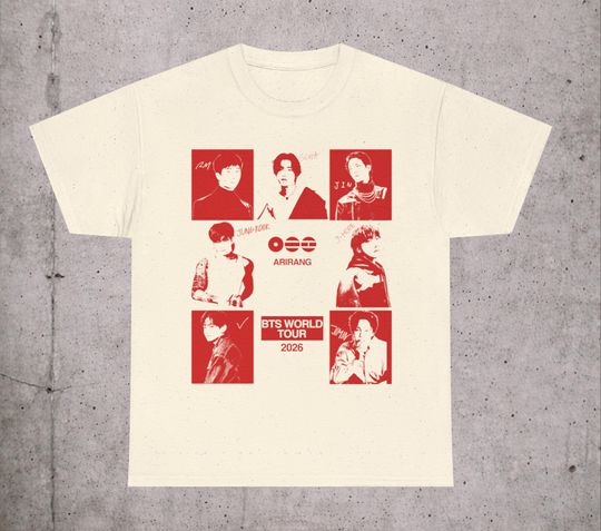 Discover BTS World Tour Graphic Tee | K-Pop Concert Style Shirt| K-pop Gift