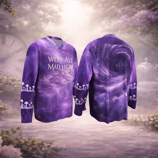 Discover Rave Hockey Jersey Men's Surreal Wonderland Design