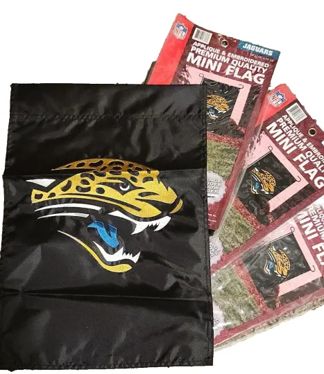 football Jacksonville Jaguars Set of 3 Garden Window Flags 15x10.5 Party Animal NIP