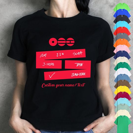 Discover BTS 2026 World Tour T-Shirt, Army Fan Concert Tee, Unisex,Concert Fan GiftCustomize What You Want To SayUnique