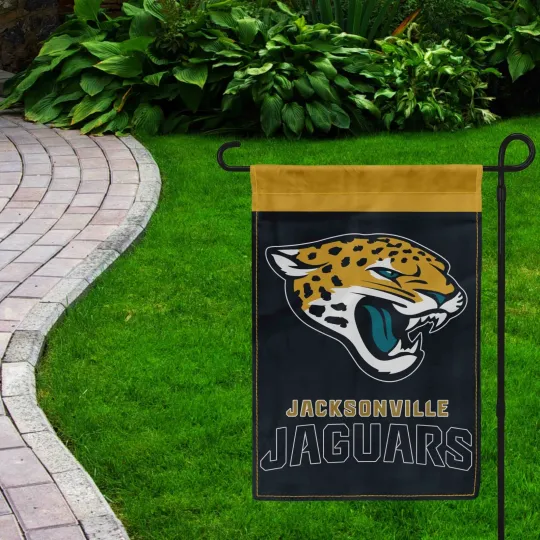 Discover For Jacksonville Jaguars Football Fans 12x18" Garden Flag Double Sided Banner