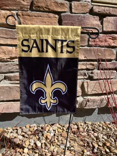 New Orleans Saints Double Sided Garden Flag 12.5" X 18"