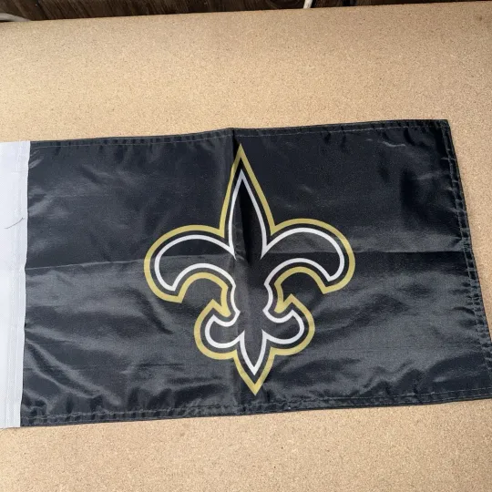 football New Orleans Saints Yard Hanging Garden Flag Double Sided 12x18  FLAG ONLY