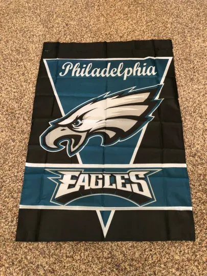 PHILADELPHIA EAGLES 28X40 garden pole flag superior quality GENUINE football us