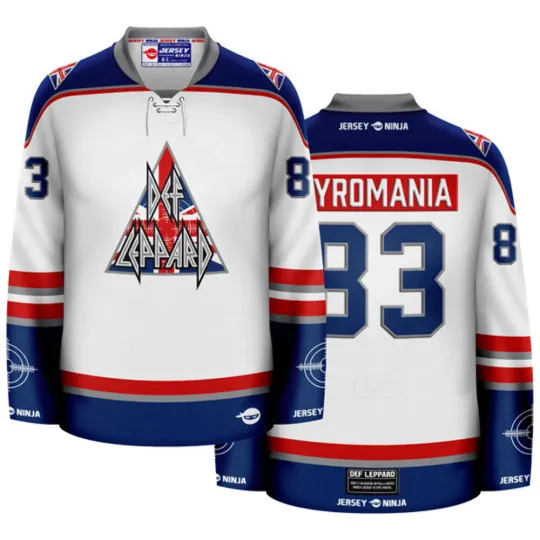 Discover Def Leppard Triangle Flag Hockey Jersey