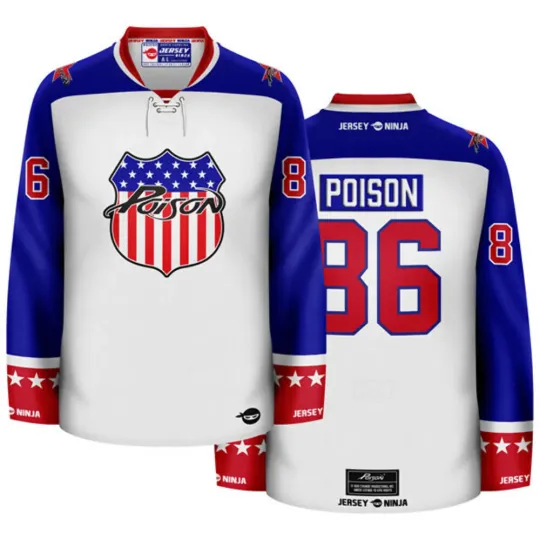 Discover Poison - Stars and Stripes Hockey Jersey