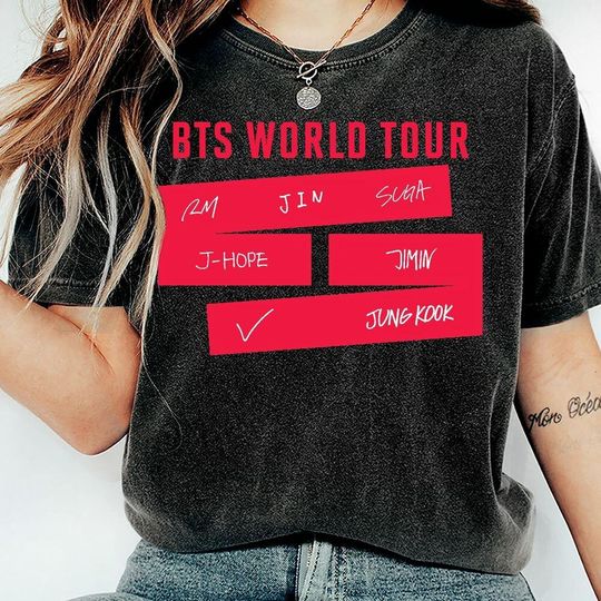 Discover BTS World Tour 2026 Bootleg Comfort Color Shirt