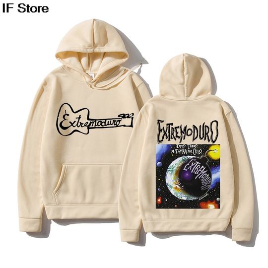 Discover Extremoduro Tour 2026 Y2K Hoodies Men Fleece Sweatshirts Fashion Album New Pullovers Long Sleeve Women Streetwear Hoody Clothes
