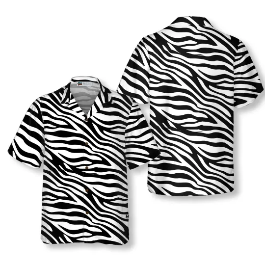 Discover Zebra Pattern Hawaiian Shirt