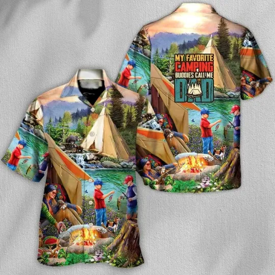Discover Camping Hawaiian Shirt Camping My Favorite Camping Buddies Hawaiian Shirt For Su