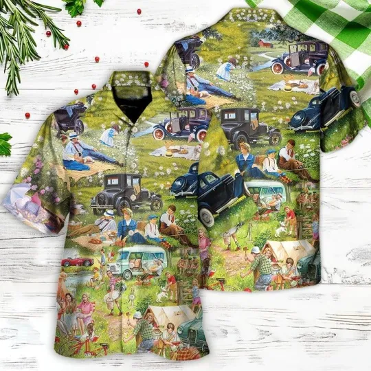 Camping Hawaiian Shirt Camping For You Its Picnic Time So Funny Aloha Shirt For