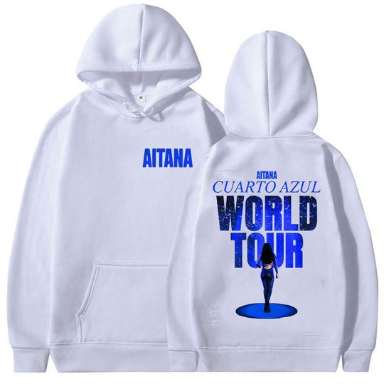 Discover Aitana Cuarto Azul World Tour 2026 New Hoodie Men Women Hip Hop Pop Fans Clothing Sweatshirt Vintage Aesthetic Fleece Tops Hoody