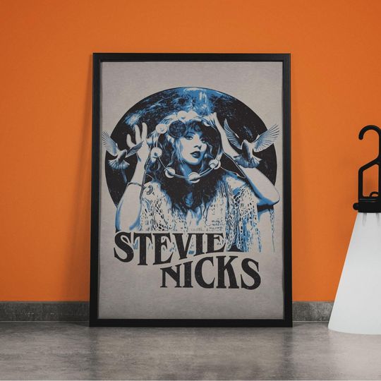 Stevie Nicks Canvas Art: Retro 70s Rock, Fleetwood Mac Icon