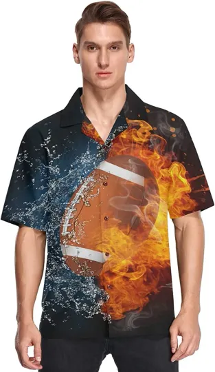 Discover American Football Hawaiian Shirt Beach Shirt Gift for Men and Women Summer Trip