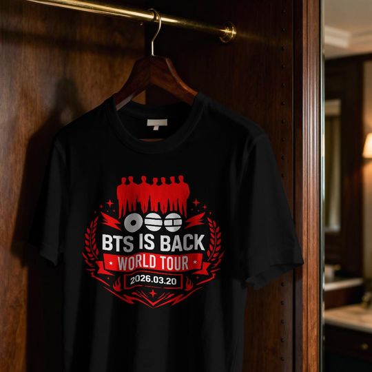 Discover BTS World Tour 2026 Design Bundle PNG DTF | Comeback 2026| K-Pop Fan Shirt Design | Digital Download