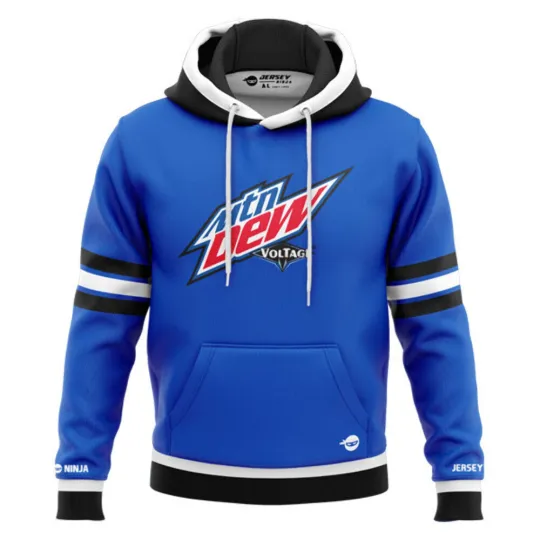 Discover Mountain Dew Voltage Blue Performance Hoodie