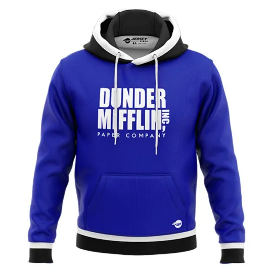 Dunder Mifflin Blue Performance Hoodie