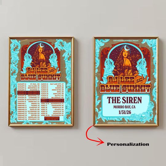 AJ Lee And Blue Summit Tour 2026 Poster, Custom Poster