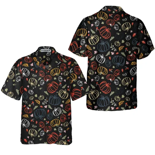 Discover Pumpkins For Thanksgiving Hawaiian Shirt Colorful Pumpkin Gift For Thanksgiving
