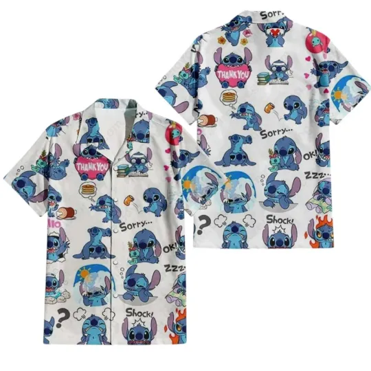 Discover Disney Lilo Stitch Funny Aloha Hawaiian Shirt For Family Trip