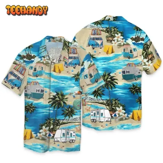 Discover Beauty Best Summer Camping Men'S Camp Women'S Hawaiian Shirt