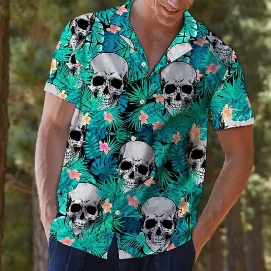 Discover Skull Summer Hawaiian Shirt