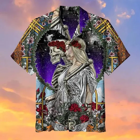 Discover Beautiful Bride Hawaiian Shirt, Short Sleeve Unisex, Beach Shirt, for Vacation