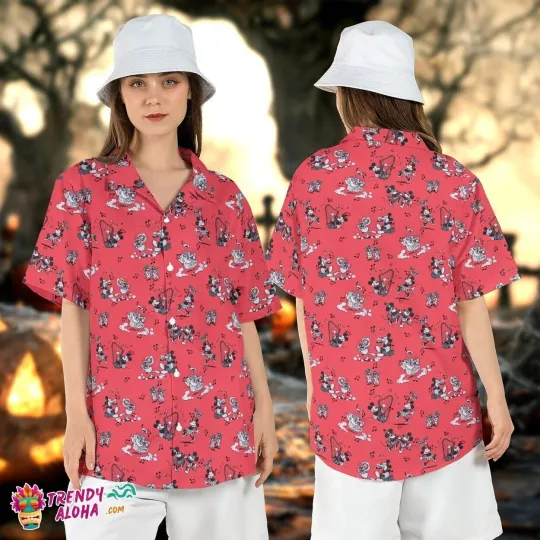 Disney Mickey Minnie Donald Friends Summer Beach Hawaiian Shirt For Family Trip