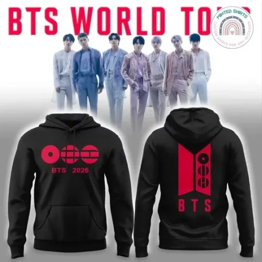 BTS World Tour 2026 We Are Back Special Edition Hoodie All Sizes