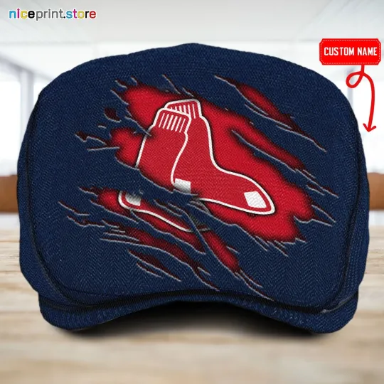 Boston Team Red*Sox Jeff Cap Driving Cap Golf Cap Flat Cap
